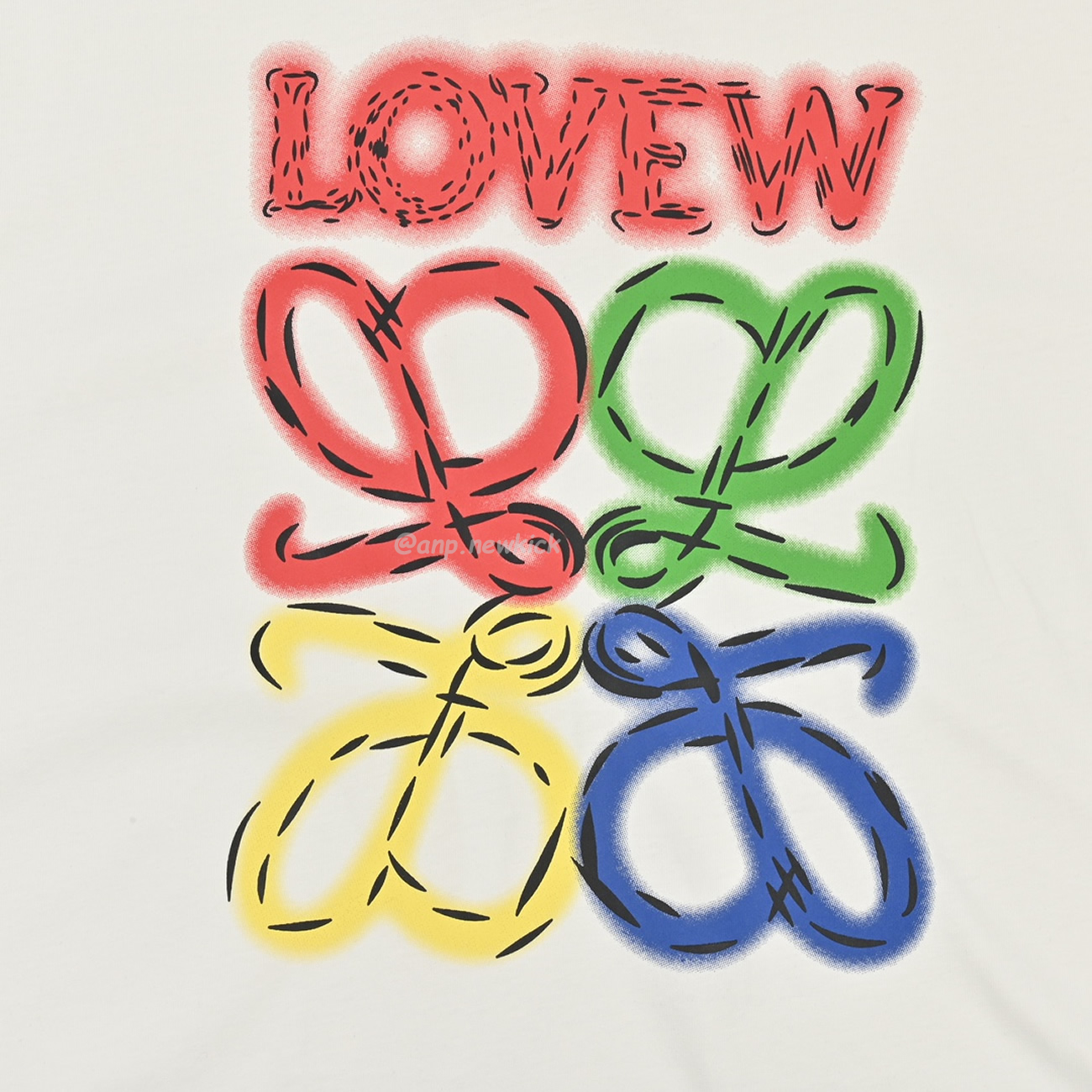 Loewe 24ss Neon Logo Short Sleeved (6) - newkick.vip